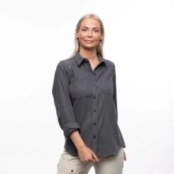 Bergans Of Norway Tovdal - Chemise De Marche Pour Femmes - Gris Foncé -Magasin D'Équipement De Chasse bergans of norway tovdal chemise de marche pour femmes gris fonce 5