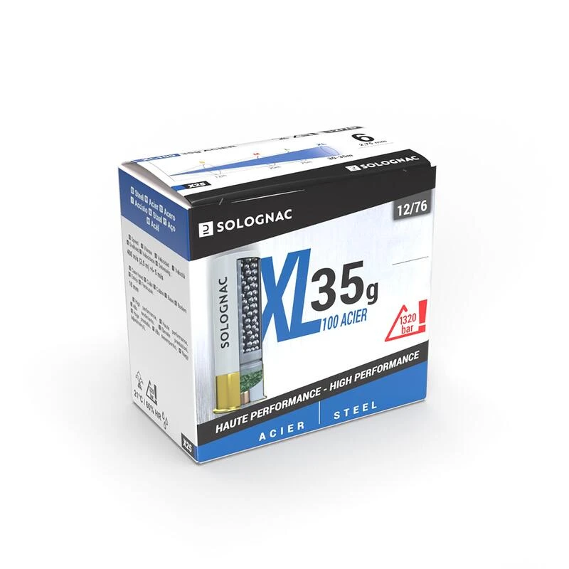 Cartouche CALIBRE 12/76 XL100 35G ACIER N°2X25 3 Cartouche CALIBRE 12/76 XL100 35G ACIER N°2X25