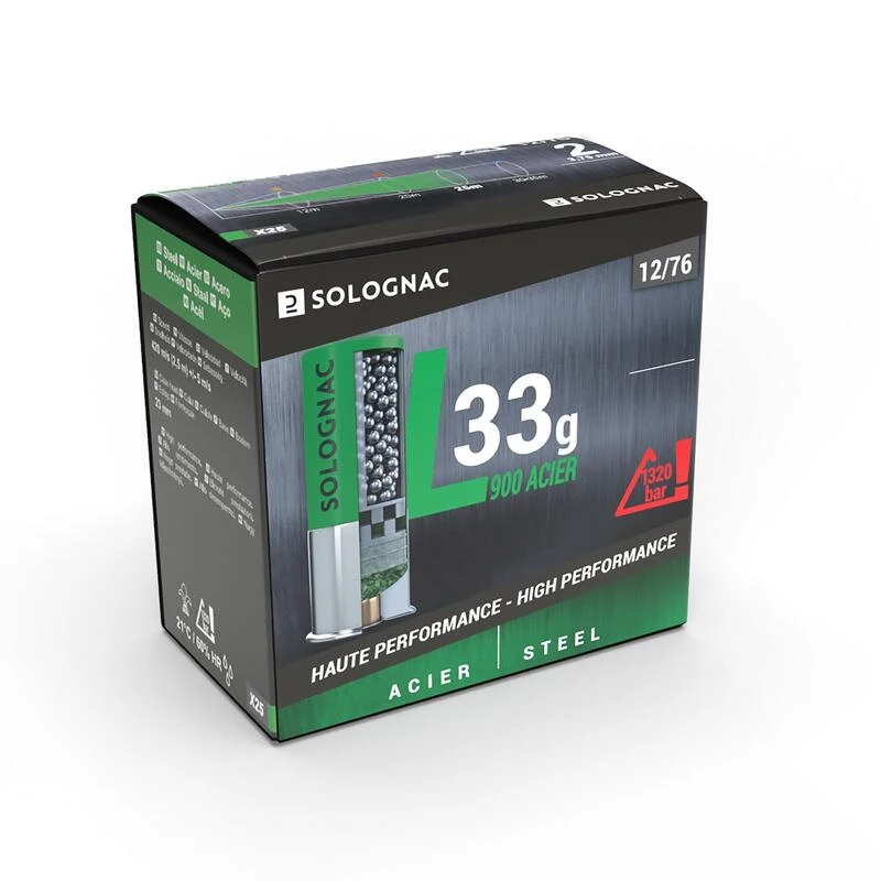 Cartouche L900 33gr Haute Vitesse CALIBRE 12/76 BILLE Acier N°2 X25 3 Cartouche L900 33gr Haute Vitesse CALIBRE 12/76 BILLE Acier N°2 X25
