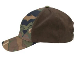 Casquette Chasse Légère Et Respirante 520 Camo Vert/marron & Uni -Magasin D'Équipement De Chasse casquette chasse legere et respirante 520 camo vertmarron and uni 2