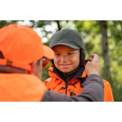 CASQUETTE CHASSE POLAIRE 100 JUNIOR VERTE -Magasin D'Équipement De Chasse casquette chasse polaire 100 junior verte 3