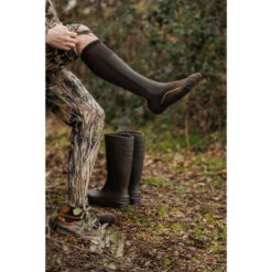 CHAUSSETTE CHASSE MERINOS CHAUDE TIGE HAUTE 900 -Magasin D'Équipement De Chasse chaussette chasse merinos chaude tige haute 900 1