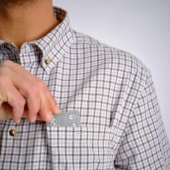 CHEMISE 100 A CARREAUX BLANCHE -Magasin D'Équipement De Chasse chemise 100 a carreaux blanche 3