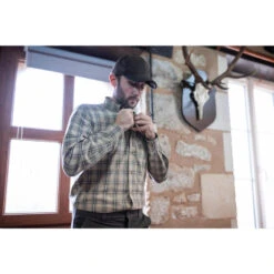 Chemise Chasse Coton Manches Longues Respirant Homme - 100 à Carreaux Beige. 18 Chemise Chasse Coton Manches Longues Respirant Homme - 100 à Carreaux Beige. -Magasin D'Équipement De Chasse chemise chasse coton manches longues respirant homme 100 a carreaux beige 6