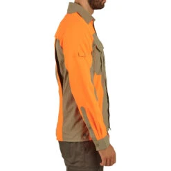 Chemise Manches Longues Légère Et Respirante Chasse 520 Verte Et Fluo -Magasin D'Équipement De Chasse chemise manches longues legere et respirante chasse 520 verte et fluo 4