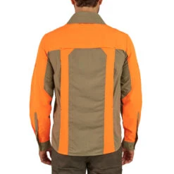 Chemise Manches Longues Légère Et Respirante Chasse 520 Verte Et Fluo -Magasin D'Équipement De Chasse chemise manches longues legere et respirante chasse 520 verte et fluo 5