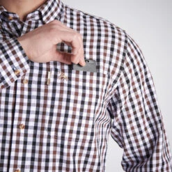 CHEMISE VERNEY CARRON À CARREAUX BLANCHE -Magasin D'Équipement De Chasse chemise verney carron a carreaux blanche 3