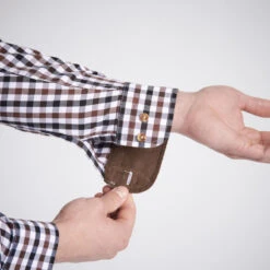 CHEMISE VERNEY CARRON À CARREAUX BLANCHE -Magasin D'Équipement De Chasse chemise verney carron a carreaux blanche 4