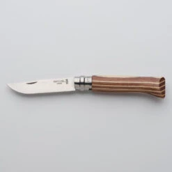 Couteau 8,5 Cm Inox Opinel N°8 Bouleau Lamellé Brun -Magasin D'Équipement De Chasse couteau 85 cm inox opinel n8 bouleau lamelle brun 2