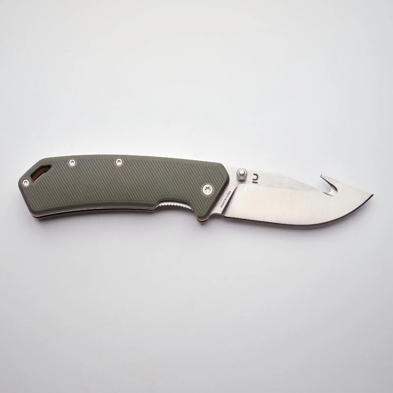 Couteau Chasse Pliant 8 Cm Gut Hook Vert Axis 80 6 Couteau Chasse Pliant 8 Cm Gut Hook Vert Axis 80 – Image 4