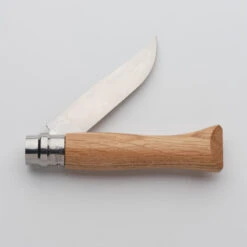 Couteau Pliant 9 Cm Inox Opinel N°9 Chêne -Magasin D'Équipement De Chasse couteau pliant 9 cm inox opinel n9 chene 2