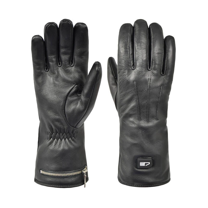 Gants En Cuir Chauffants - Extra Chauds - Noirs 3 Gants En Cuir Chauffants - Extra Chauds - Noirs