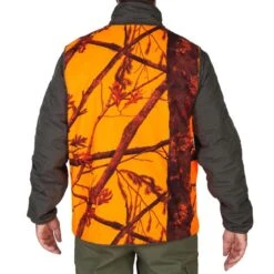 GILET CHASSE COMPACT SILENCIEUX CAMOUFLAGE FLUO -Magasin D'Équipement De Chasse gilet chasse compact silencieux camouflage fluo 2