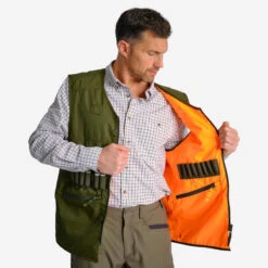 Gilet Chasse Réversible 500 Fluo/vert -Magasin D'Équipement De Chasse gilet chasse reversible 500 fluovert 4