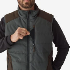 Gilet De Chasse Chaud Vert 500. -Magasin D'Équipement De Chasse gilet de chasse chaud vert 500 5
