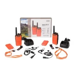Pack De 2 Talkie Walkie TLK1054 - Orange -Magasin D'Équipement De Chasse pack de 2 talkie walkie tlk1054 orange 4