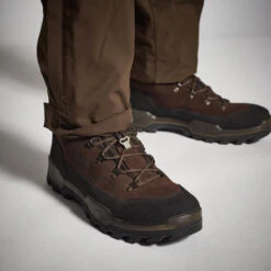 PANTALON CHASSE IMPERMÉABLE RENFORT MARRON 900 BÉCASSE -Magasin D'Équipement De Chasse pantalon chasse impermeable renfort marron 900 becasse 6