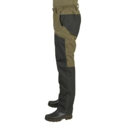 PANTALON CHASSE IMPERMÉABLE RENFORT VERT 520 -Magasin D'Équipement De Chasse pantalon chasse impermeable renfort vert 520 3