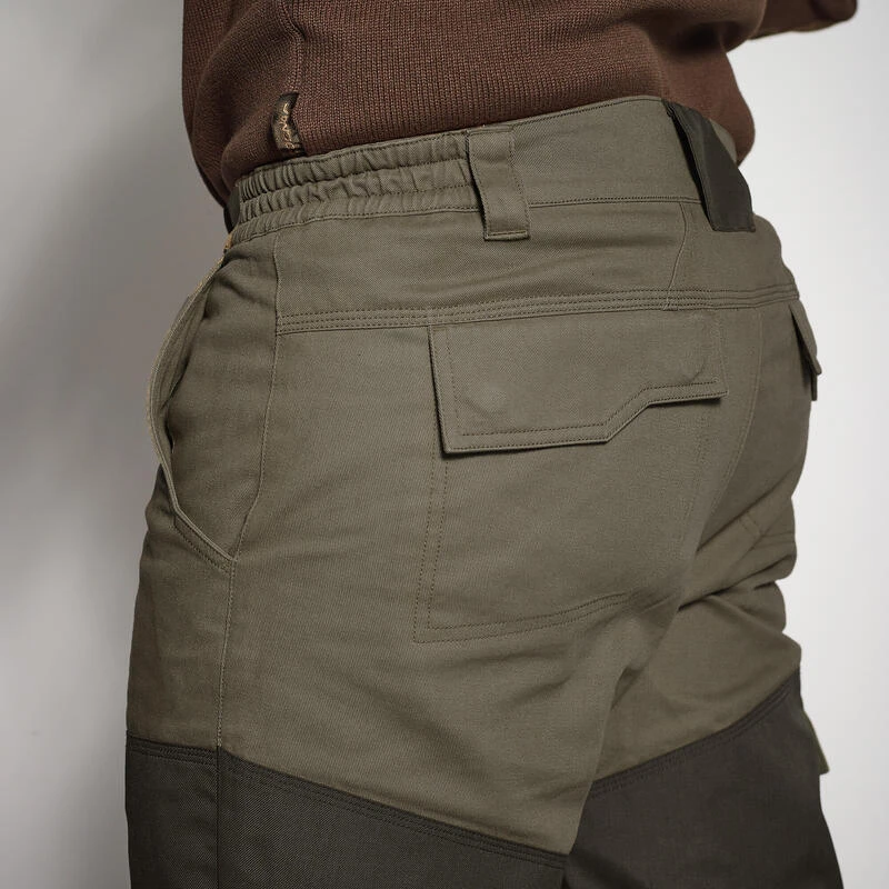 PANTALON Chasse RENFORT BIcolore - Vert 520 6 PANTALON Chasse RENFORT BIcolore - Vert 520 – Image 4