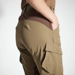 PANTALON FEMME 500 LEGER RESPIRANT MARRON -Magasin D'Équipement De Chasse pantalon femme 500 leger respirant marron 3