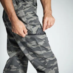 PANTALON LEGER 100 CAMO HALFTONE GRIS 11 PANTALON LEGER 100 CAMO HALFTONE GRIS -Magasin D'Équipement De Chasse pantalon leger 100 camo halftone gris 3