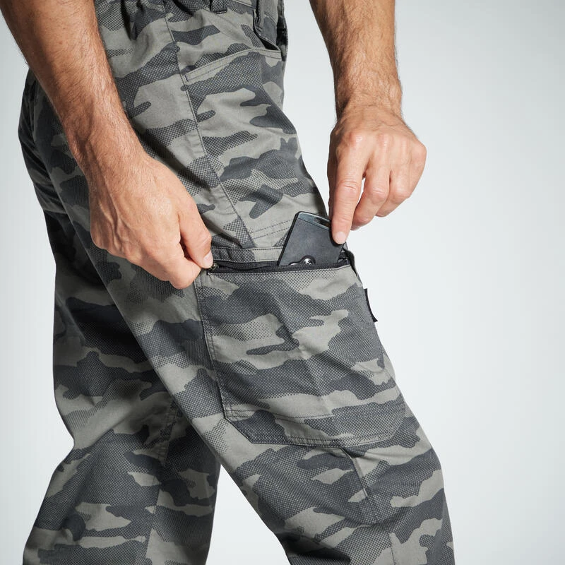 PANTALON LEGER 100 CAMO HALFTONE GRIS 6 PANTALON LEGER 100 CAMO HALFTONE GRIS – Image 4