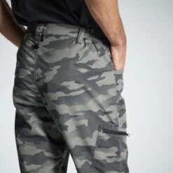 PANTALON LEGER 100 CAMO HALFTONE GRIS 12 PANTALON LEGER 100 CAMO HALFTONE GRIS -Magasin D'Équipement De Chasse pantalon leger 100 camo halftone gris 4