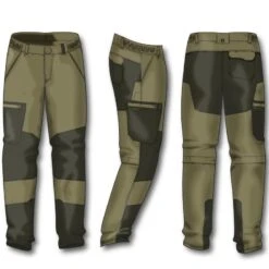 PANTALON RESPIRANT ET RESISTANT 520 VERT -Magasin D'Équipement De Chasse pantalon respirant et resistant 520 vert 8