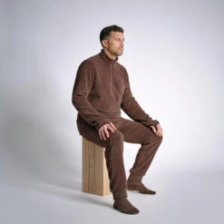 PANTALON SOUS VÊTEMENT POLAIRE 500 MARRON -Magasin D'Équipement De Chasse pantalon sous vetement polaire 500 marron 5