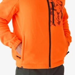 POLAIRE CHASSE 500 ORANGE FLUO -Magasin D'Équipement De Chasse polaire chasse 500 orange fluo 2