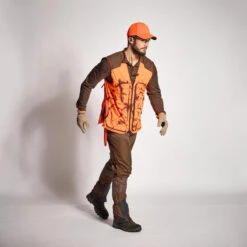 POLO MANCHES LONGUES RENFORT MARRON 100 -Magasin D'Équipement De Chasse polo manches longues renfort marron 100 5