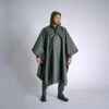 PONCHO LONG IMPERMEABLE 500 VERT -Magasin D'Équipement De Chasse poncho long impermeable 500 vert