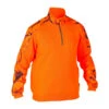Pull Chasse Renfort Orange Fluo 500 -Magasin D'Équipement De Chasse pull chasse renfort orange fluo 500