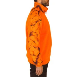 Pull Chasse Renfort Orange Fluo 500 -Magasin D'Équipement De Chasse pull chasse renfort orange fluo 500 4