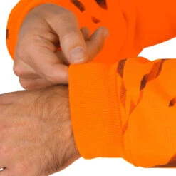 Pull Chasse Renfort Orange Fluo 500 -Magasin D'Équipement De Chasse pull chasse renfort orange fluo 500 8