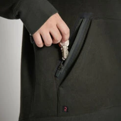 SWEAT-SHIRT CAPUCHE FEMME 500 CHAUD VERT -Magasin D'Équipement De Chasse sweat shirt capuche femme 500 chaud vert 3