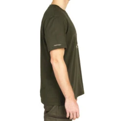 T-shirt Manches Courtes Chasse Coton Homme - 100 Sanglier Vert -Magasin D'Équipement De Chasse t shirt manches courtes chasse coton homme 100 sanglier vert 3