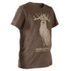 T-SHIRT Manches Courtes Chasse Coton Junior -100 LTD Cerf Marron -Magasin D'Équipement De Chasse t shirt manches courtes chasse coton junior 100 ltd cerf marron