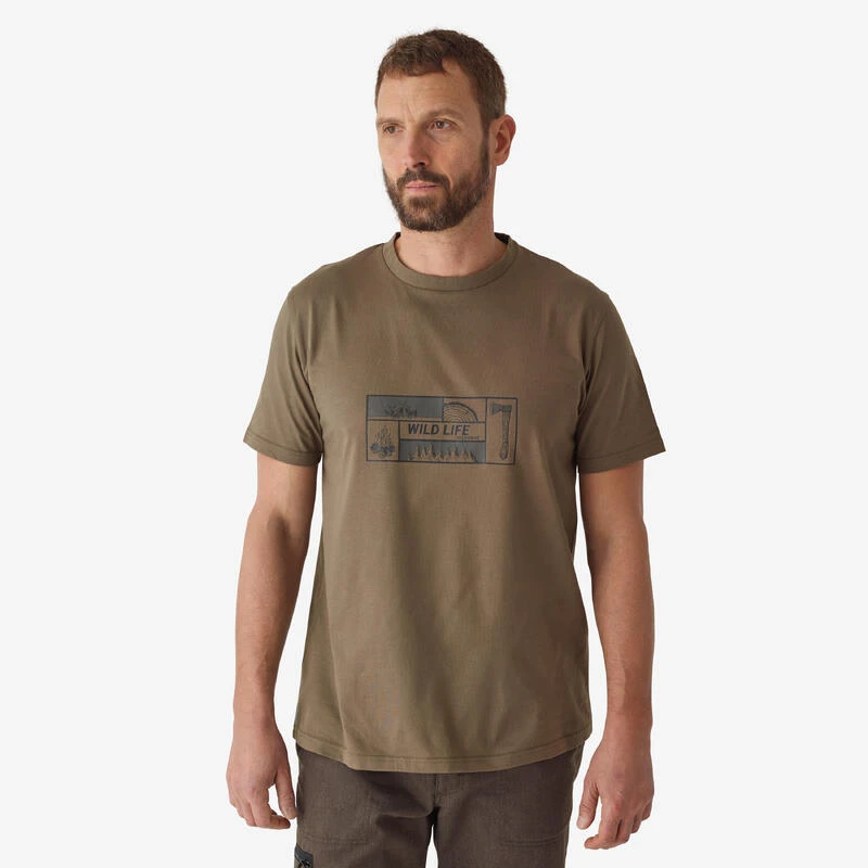 T-shirt Manches Courtes Coton 100 LOGO WILDLIFE 3 T-shirt Manches Courtes Coton 100 LOGO WILDLIFE