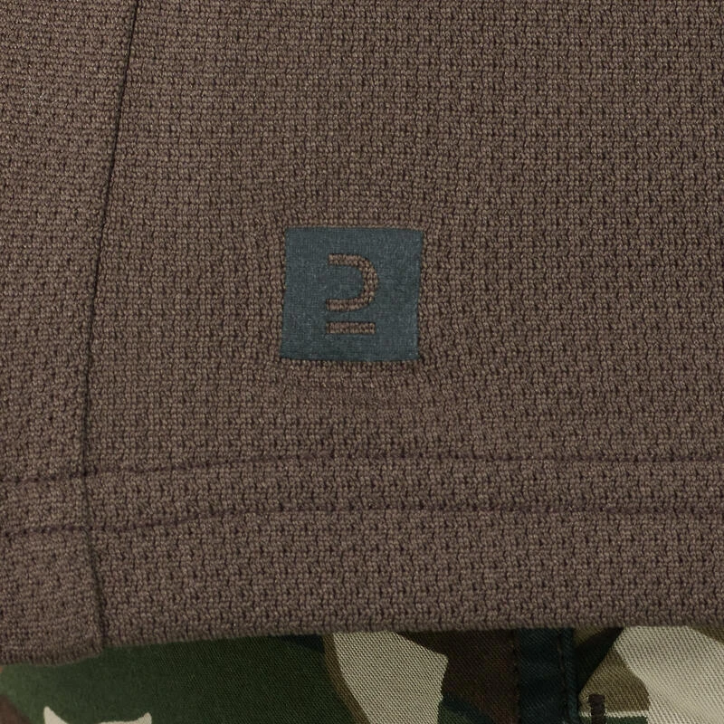 T-shirt Manches Courtes Respirant Chasse Homme 100 Marron Foncé 7 T-shirt Manches Courtes Respirant Chasse Homme 100 Marron Foncé – Image 5