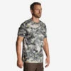 T-SHIRT RESISTANT 100 CAMO WOODLAND GRIS -Magasin D'Équipement De Chasse t shirt resistant 100 camo woodland gris