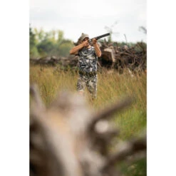 T-SHIRT RESISTANT 100 CAMO WOODLAND GRIS -Magasin D'Équipement De Chasse t shirt resistant 100 camo woodland gris 6