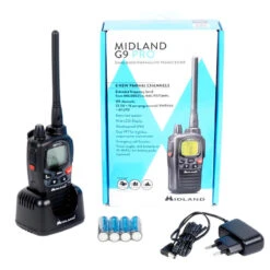 TALKIE WALKIE MIDLAND G9 PRO + OREILLETTES -Magasin D'Équipement De Chasse talkie walkie midland g9 pro oreillettes 5