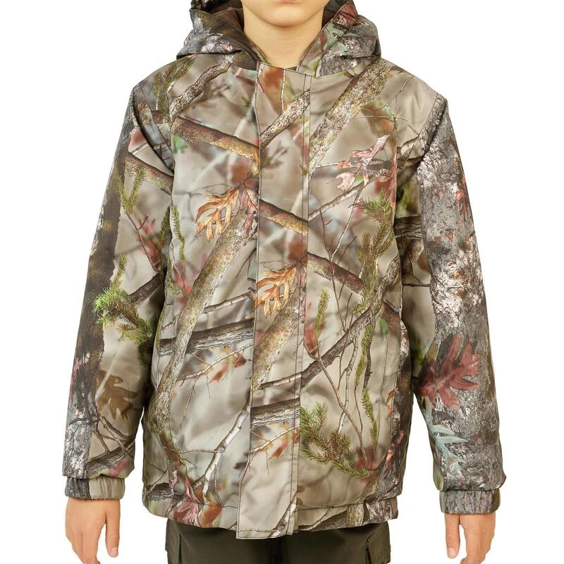 VESTE CHASSE CHAUDE ET IMPERMÉABLE SIBIR 300 JUNIOR CAMOUFLAGE KAMO-BR 8 VESTE CHASSE CHAUDE ET IMPERMÉABLE SIBIR 300 JUNIOR CAMOUFLAGE KAMO-BR – Image 6