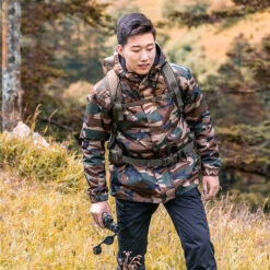 VESTE CHASSE CHAUDE IMPERMEABLE CAMOUFLAGE HALFTONE 100 -Magasin D'Équipement De Chasse veste chasse chaude impermeable camouflage halftone 100 2