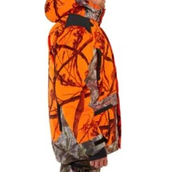 VESTE CHASSE POSTE IMPERMÉABLE CHAUDE 3 EN 1 CAMO FLUO 900 -Magasin D'Équipement De Chasse veste chasse poste impermeable chaude 3 en 1 camo fluo 900 3