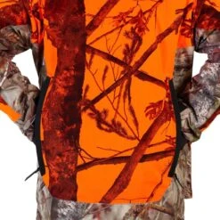 VESTE CHASSE POSTE IMPERMÉABLE CHAUDE 3 EN 1 CAMO FLUO 900 -Magasin D'Équipement De Chasse veste chasse poste impermeable chaude 3 en 1 camo fluo 900 6