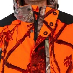 VESTE CHASSE POSTE IMPERMÉABLE CHAUDE 3 EN 1 CAMO FLUO 900 -Magasin D'Équipement De Chasse veste chasse poste impermeable chaude 3 en 1 camo fluo 900 9