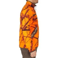 VESTE CHASSE REVERSIBLE SILENCIEUSE CAMOUFLAGE/CAMOUFLAGE FLUO -Magasin D'Équipement De Chasse veste chasse reversible silencieuse camouflagecamouflage fluo 3