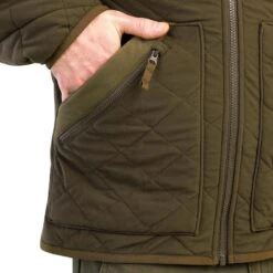 Veste Matelassée Silencieuse Marron 500 -Magasin D'Équipement De Chasse veste matelassee silencieuse marron 500 4